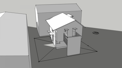 木組みの家「八王子の家」SketchUp日影検討