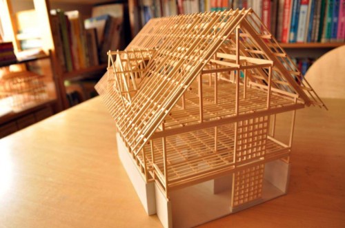 木組の家サポート「長野飯山の家」軸組模型