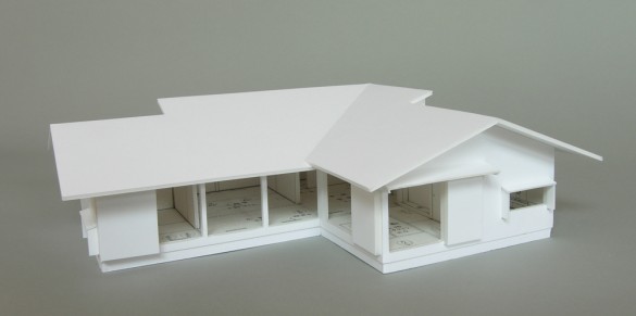 木組みの家「佐倉の平屋」模型1:50A