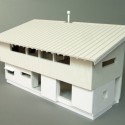 「松本城の見える家」模型俯瞰